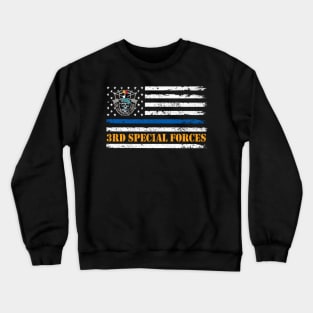 US Army 3rd Special Forces Group USA Flag De Oppresso Liber SFG - Gift for Veterans Day 4th of July or Patriotic Memorial Day Crewneck Sweatshirt